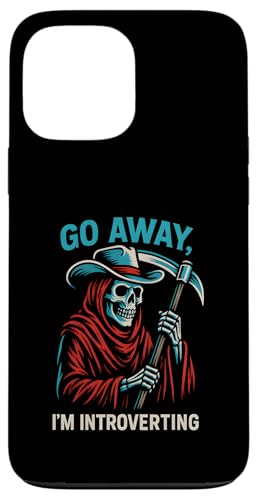 Go Away I'm Introverting Grim Reaper JE{[C XPg EGX^ X}zP[X iPhone 13 Pro Max p