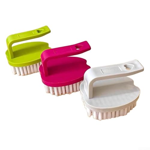 Yhenlovtt Paquete de 3 cepillos de limpieza de verduras con cerdas duras para limpiar patatas, zanahorias, frutas y verduras, herramientas de limpieza de cocina