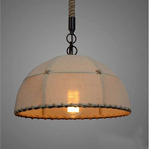 Corde de la cuisine suspension luminaire vintage en chanvre tressé pour salle à manger