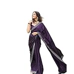 Yashika-Womens-Hot-Fix-Solid-Purple-Color-Satin-Moss-Saree-with-Unstitched-Blouse-Material-AZ-YS-OG1-PINTU