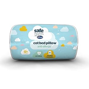 Silentnight Safe Nights Cot Bed Pillow – Anti Allergy Nursery Pillow For Sleeping Children Kids Newborn Baby Babies…