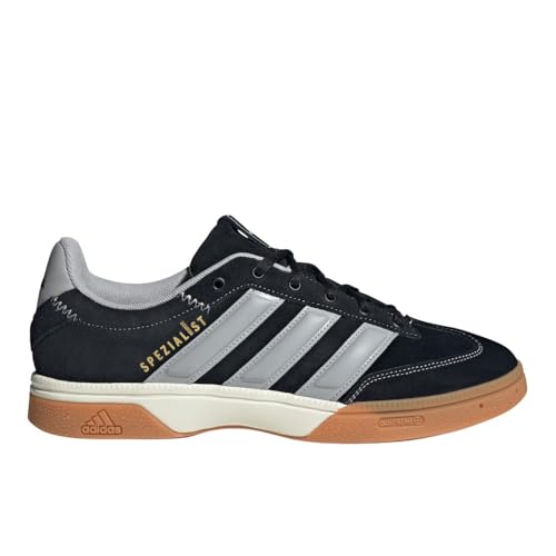 adidas Herren Spezial Hallenschuhe, Schwarz, Grau, Gold, Metallic, 44 EU
