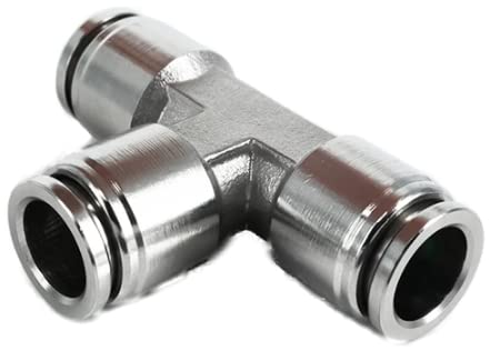 Conector neumático de acero inoxidable V2A 12 mm rápido para tubo de aire