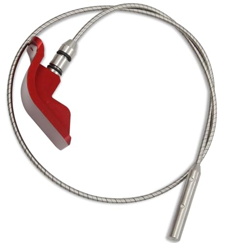 Billet Engine Oil Dipstick Fit for K20 K-Series Hybrid Honda Acura Civic Accord CRV (Red)