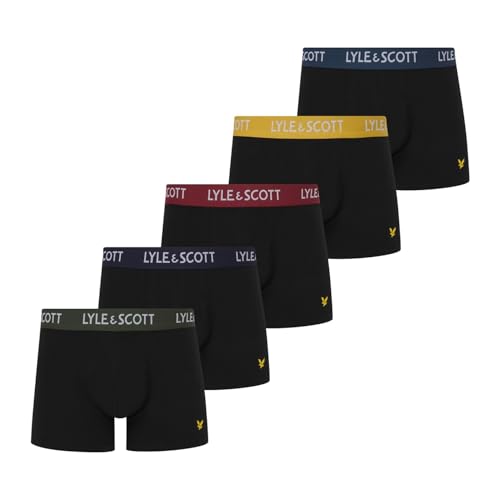Lyle & Scott Mens 5Pk Cre Trnk Black M