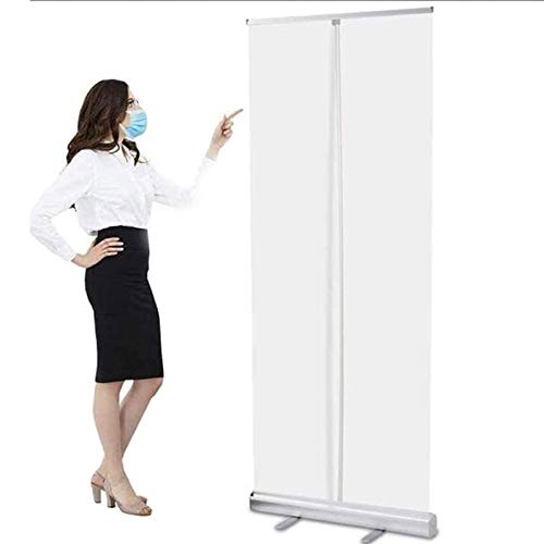 Présentoir de sol transparent 100x200cm idéal pour salon de coiffure