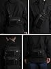 TACTICAL_GEEK Sac Bandoulière Techwear EDC Léger : Nylon CORDURA Robuste, Several Poches, Fermeture Éclair YKK, Tendance pour Hommes & Femmes, Noir #1