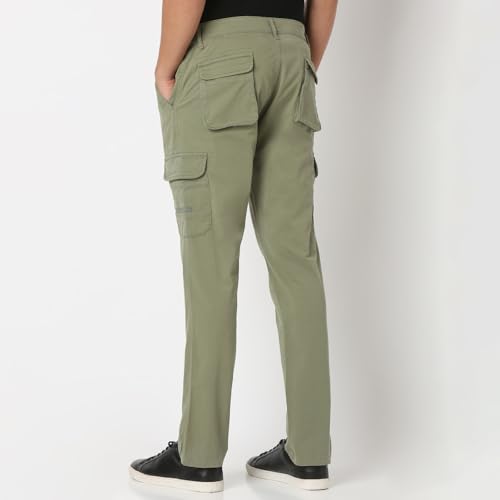 Image of Spykar Men's Regular Cargo Pants