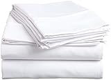 Crafts Linen 4 PCs Sheet Set 100% Egyptian Cotton Rich 800 Thread Count 15 Inch Super Deep Pocket RV King size Bed Sheet Set 4PCs Solid White (1) Flat sheet (1) Fitted sheet (2) Pillow case