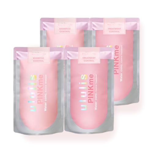 PINKme [ うねりケア の ピンクミー ] シャンプー トリートメント 詰め替え 4点セット (280mL / 280g) ウルリス ululisのサムネイル