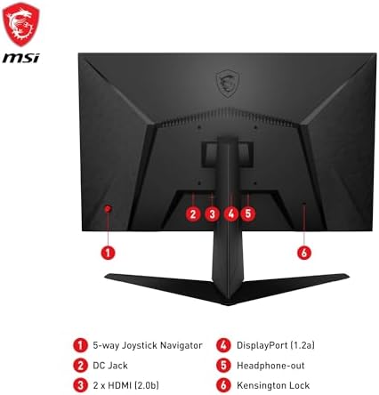 MSI G2412F 23.8" 1 ms Full HD IPS 180 Hz Oyuncu Monitörü - Görsel 6