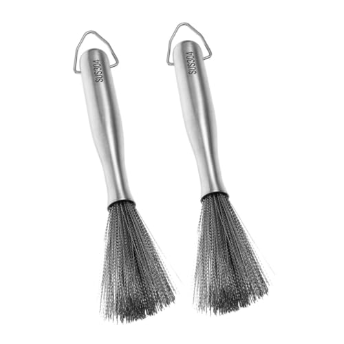 Wakauto -Purpose Scrubber Brush Long Handle Dish Brush for Stovetop Oven and Bottle Cleaning