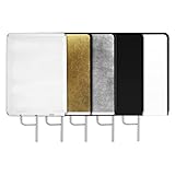 Selens フラッグパネル レフ板 60cmx75cm ステンレス製 4-in-1リフレクター+ディフューザーキット 撮影用フラッグ 取り外し快速 スタジオ撮影 写真照明反射器 広告 インタビュー ビデオ撮影 人物撮影など対応