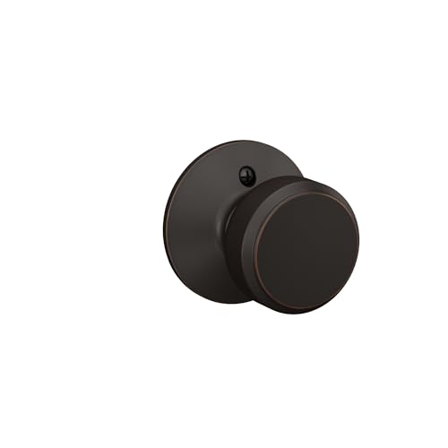 Image of SCHLAGE Knob Non-Turning Lock, Antique Brass (F170 ORB 609)