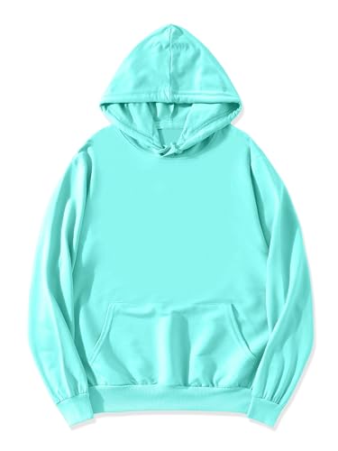 Lars Amadeus Men's Hoodie Sweatshirt Long Sleeves Soild Drawstring Pullover with Pocket