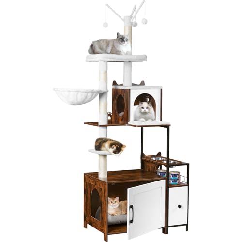 Snughome 67.32-Inch 3-in-1 Cat Tree