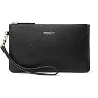 DORIS&JACKY Clutch de mano de piel de cabra con correa, bonita y
