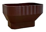 3x4 Downspout to 2x3 Downspout Adapter (Brown)