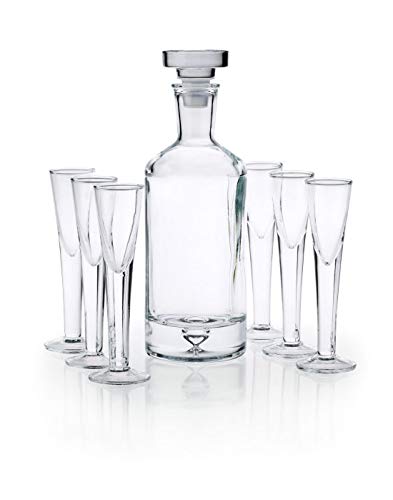 Jarra decantadora para Whisky, coñac, Licor o Vino + 6 Copas