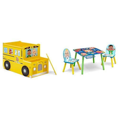 Delta Children School Bus Toy Box + Delta