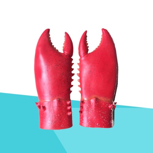 Guantes de escorpión rojos con látex ecológico de gran realismo 6