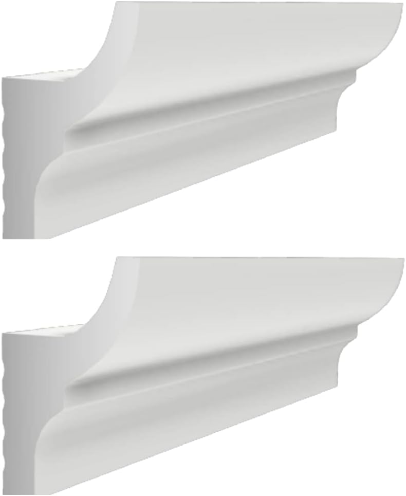 Profilo Per Strisce LED Soffitto - 2 Pezzi 100x6,2x2,5 Cm, Duropolimero Verniciabile, Per Illuminazione Indiretta - Foto 13