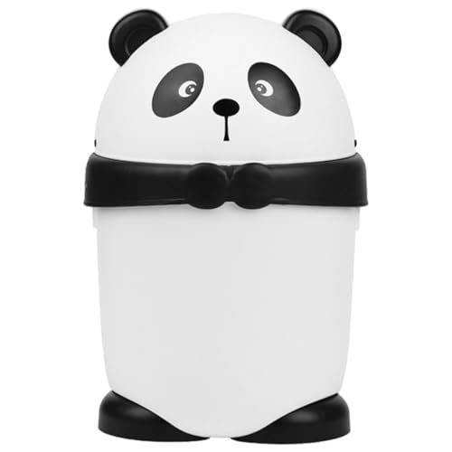 Papelera pequeña de mesa con tapa diseño Panda miniatura 1