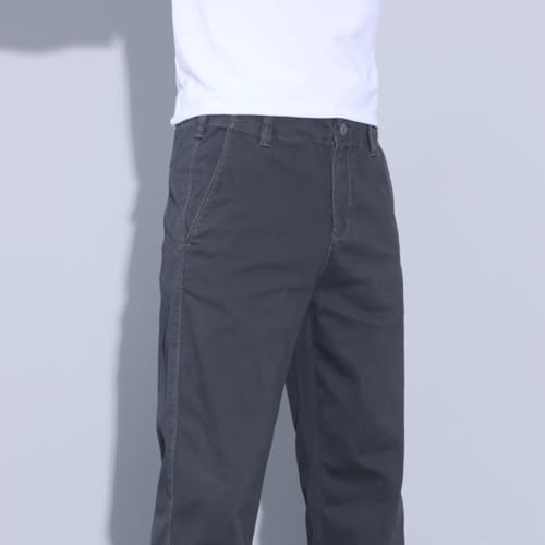 SSLR Mens Casual Pants Work Relaxed Fit Stretch Comfort Loose Zipper Pockets3