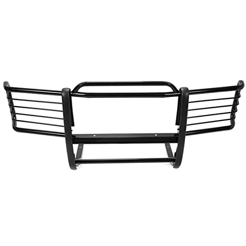 Kuafu Front Grille Brush Guard Compatible With 1988-1998 Chevy Silverado Gmc Sierra Bull Bar Front Bumper Grill Grille Guard Protector Brush Push Bar Black Steel Power Coated #TOP2
