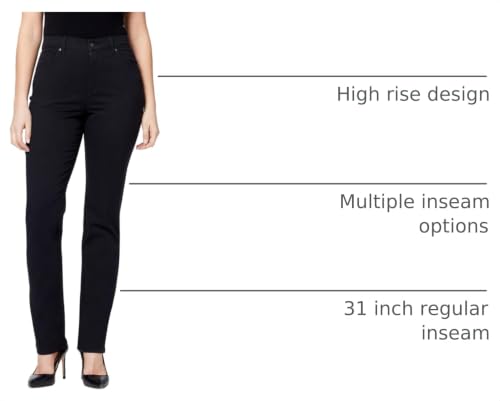 Image of Gloria Vanderbilt Womens Amanda Classic High Rise Tapered Jean Plus Size
