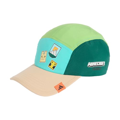 adidas Unisex Kids Minecraft Youth Cap Collegiate Green/semi Lucid Lime/semi Mint Rush/Magic beige XXS-XS
