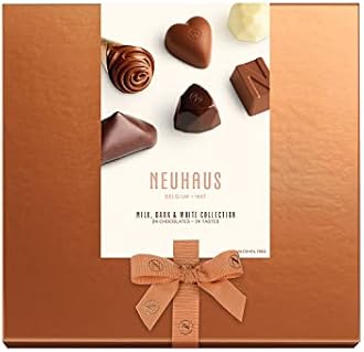 Neuhaus Belgian Chocolate Classic Discovery Collection – 24 Timeless Neuhaus Pieces Assorted Milk, White & Dark Chocolate Pralines – Gourmet Chocolate Gift