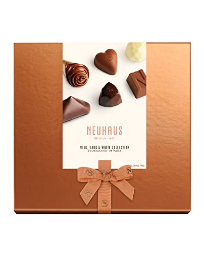Neuhaus Belgian Chocolate Classic Discovery Collection – 24 Timeless Neuhaus Pieces Assorted Milk, White & Dark Chocolate Pralines – Gourmet Chocolate Gift #TOP1