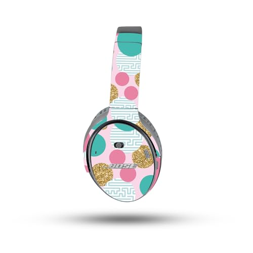 Image of MightySkins Skin Compatible with Bose QuietComfort 35 II Headphones - Golden Bubbles | Protective, Durable, and Unique Vinyl Decal wrap Cover | Easy to Apply, Remove, and Change Styles