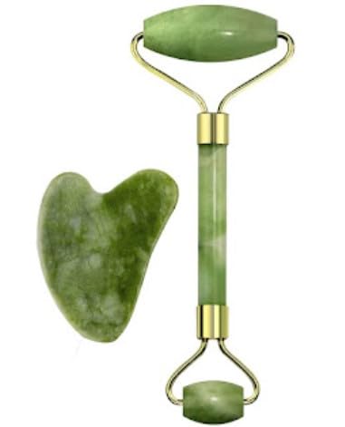 Dhanit Face Massage Roller Wonderful Face 100% Natural Himalayan Tool Face Massager & Face Roller For Women |Massagers, Skin Treatment, Health And Personal Care, Beauty And Grooming (Green)