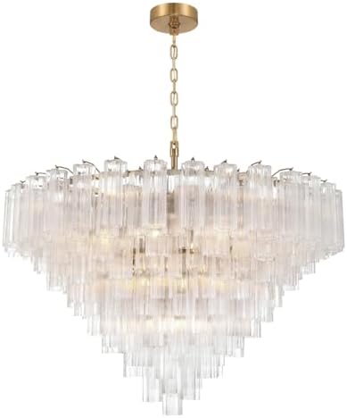 Crystorama Addis 49'' Aged Brass Chandelier