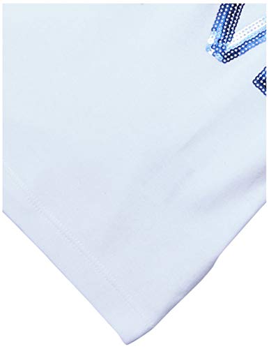 Blusa Manga Curta Love Paetês, Tip Top, Toddler Menina, Branco, 3T