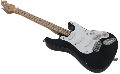 Miniatura 5 de Rockstar Music - Miniatura Guitarra Electrica Fender Strat Eric Clapton Bmg030 Madera Hecha A Mano, Regalo Para Musicos, Tamaño 15,5cm