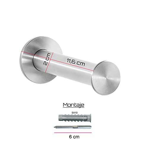 Kon-fort Home Toilet Paper Holder Steel, Toilet Roll Holder Bathroom Steel with Screw, Stainless Steel AISI 304, High End - Image 3