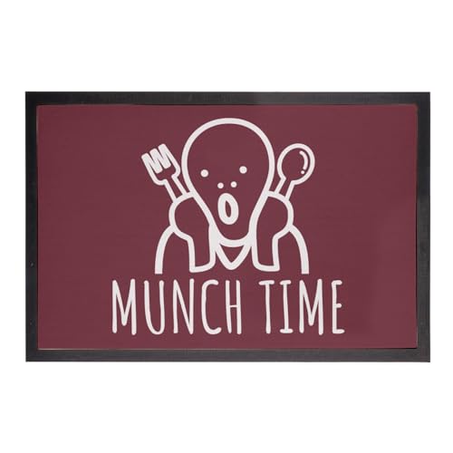 Paillasson Munch Time Scream rouge humour 75x50cm pour l'entrée - 2