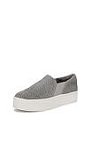 Vince Womens Warren Court Sneakers Sneaker Fog Grey Suede 8.5 M