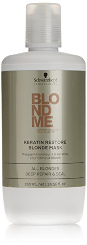 Schwarzkopf Professional Blondme, Keratin Restore Blonde Mask Treatment, 25.3 Ounce