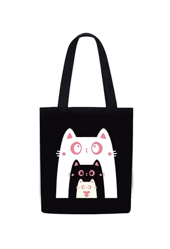 Image of DOODLE Premium Canvas Tote Bag for Women with Zip and Inner Pocket for Shopping, Office, Travel and Daily Use