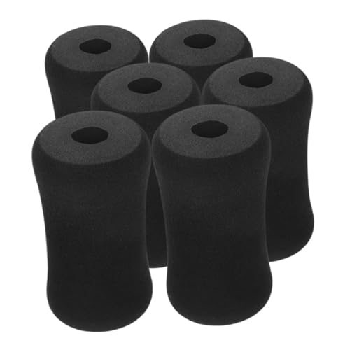 Abaodam 6 piezas cubiertas de espuma para extensión de pierna, almohadillas de pie para máquina, reemplazo para equipo de gimnasio para ejercicio en casa, entrenamientos de fuerza miniatura 1
