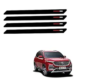 Auto Addict Car Bumper Guard Protector Black Red Set of 4 pcs for MG Hector