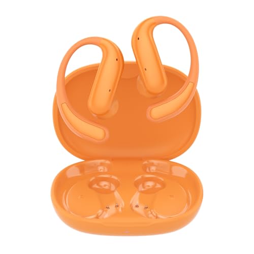 TANALAZ i70 Open-Ear Headphones, Bluetooth 6.0 Wireless Earbuds with Secure Ear Hooks, IPX5 Sweatproof for Gym & Running, Crystal-Clear Calls, Lightweight Comfort for Workouts & Fitness (Orange)