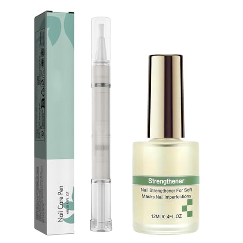 GXGM 2 Pezzi Nail Care Pen+ Smalto Rinforzante Unghie,Nail Care Pen Per Micosi con Olio di Albero del Tè, Olio per Cuticole, Indurente per Unghie, Fortificante per Unghie per Uso Esterno