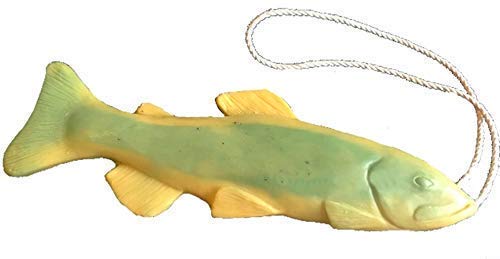 Trout Soap on a Rope, Handmade Soap Bar, Soap for Men, Made in the USA (Pack of 1)