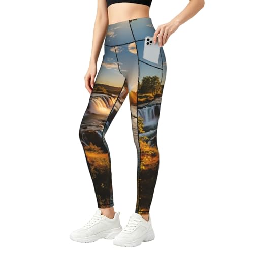 Legging Islande femme avec poches de la salle de sport au quotidien