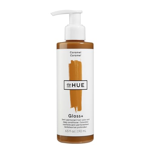 dpHUE Gloss+ Caramel - Boosts Fading & Faded Hair Color - 8-12 Applications per Bottle - Lasts Up to 8 Washes